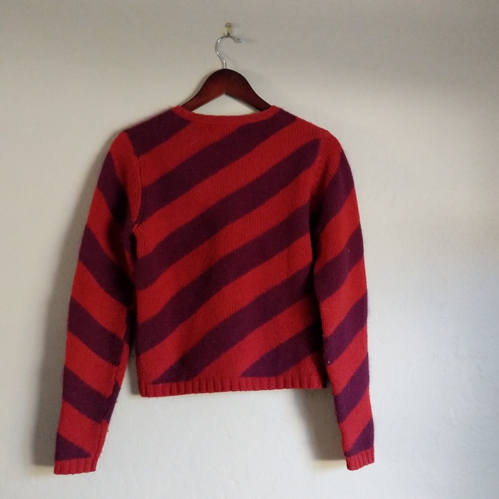 Banana Republic Sweater S Red Purple Wool - Picture 2 of 8